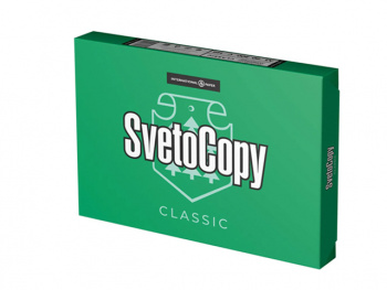 Бумага листовая для офисной техники "SvetoCopy" А4, 80г/м2, 500листов, белая, 210х297мм, 1кор.=5упак