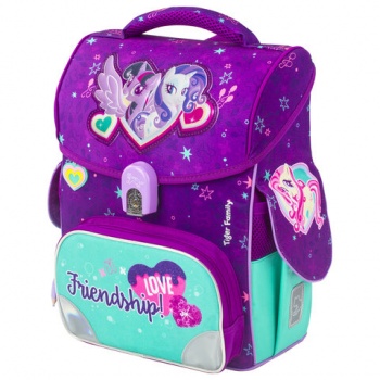 Ранец TIGER FAMILY для начальной школы, Jolly, "Twilight Sparkle & Rarity", ЛИЦЕНЗИЯ, 36х31х19 см, 2 Ранец TIGER FAMILY для начальной школы, Jolly, "Twilight Sparkle & Rarity", ЛИЦЕНЗИЯ, 36х31х19 см, 2