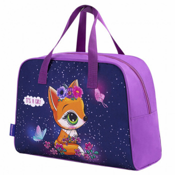 Сумка для внешкольных занятий BRAUBERG с ручками, 35x25x15 см, "Little fox", 271591 Сумка для внешкольных занятий BRAUBERG с ручками, 35x25x15 см, "Little fox", 271591