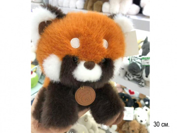 им Панда арт. 209049 Красная с круглым медальоном 20 см в пак.