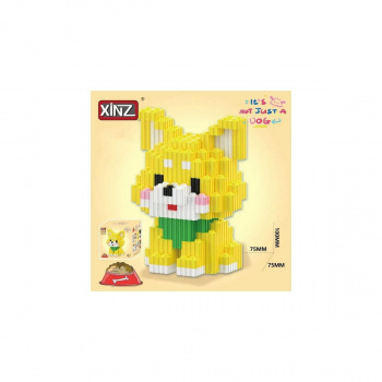 Конструктор арт. 8309 Микро Собака рыжая 596 дет. в кор.|