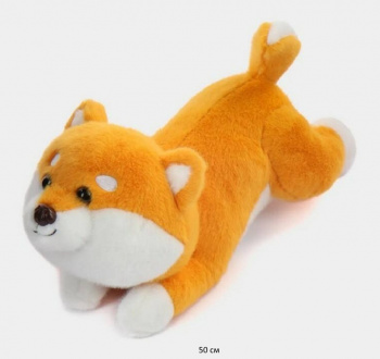 им Собака арт. 230523-1 Рыжая лежит 50 см в пак.)