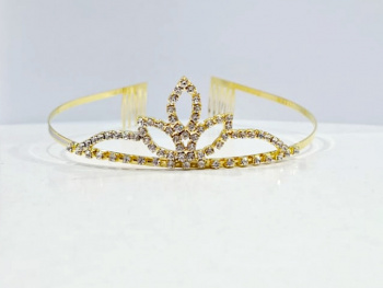 Диадема арт. DP-24D-080-709 Стразы золото 1 шт. в пак. (24 шт.) Диадема арт. DP-24D-080-709 Стразы золото 1 шт. в пак. (24 шт.)