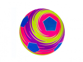 Мяч резин. арт. GD003-3/25177-10 Радужный футбол 19 см в пак._