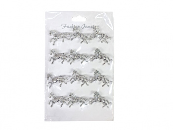 Брошь арт. XBZ0095-2 Лошадь бежит серебро Набор 12 шт. в пак. Брошь арт. XBZ0095-2 Лошадь бежит серебро Набор 12 шт. в пак.