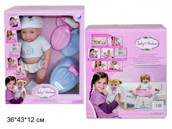 Кукла арт. 312АА BabyBon с аксесс. в кор.*/(12шт/бл6) Кукла арт. 312АА BabyBon с аксесс. в кор.*/(12шт/бл6)
