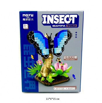 Конструктор арт. MY97128 Бабочка 466 дет. в кор._