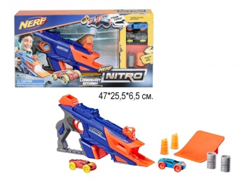 Автотрек арт. 7712 NERF Устройство для запуска +2 машинки в кор.= Автотрек арт. 7712 NERF Устройство для запуска +2 машинки в кор.=