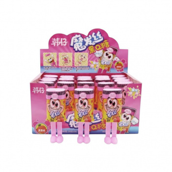 Конфета арт. 170516-3/170479 Жидкая Коробочка на ножках "Клубника" 20 г 20 шт. в розовой кор.*