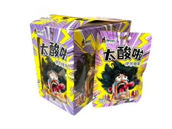 Конфета арт. 501732-4 Кислая Виноград 24 г 20 шт. упаковка#;,