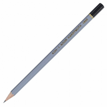 Карандаш чернографитный KOH-I-NOOR 1860, 1 шт., H, корпус серый, 186000H00104 Карандаш чернографитный KOH-I-NOOR 1860, 1 шт., H, корпус серый, 186000H00104