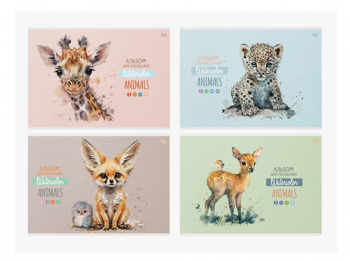 Альбом для рисования 08л. А4 "BG" Animals, на скрепке, арт.АР4ск8 10918 (8) АР4ск8 10918 Альбом для рисования 08л. А4 "BG" Animals, на скрепке, арт.АР4ск8 10918 (8) АР4ск8 10918