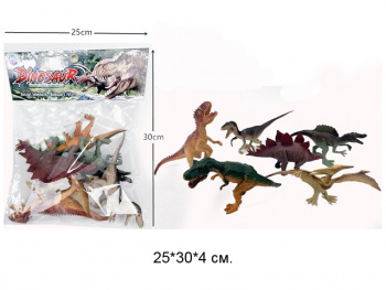 Набор животных арт. 6613" Динозавры в пакете 25*30*4