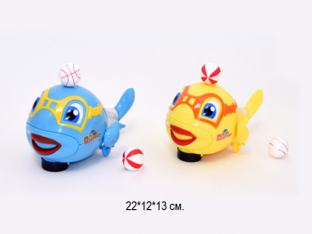 Каталка на батар. арт. 80012 кит + шарик в пак.