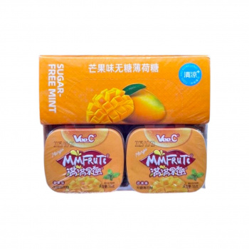 Конфета арт. 762279-4/ Драже мятное без сахара "Манго" 16 г 12 шт. в кор.*