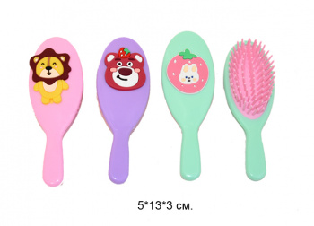 Расческа арт. S019 Зверята цвета микс 1шт в пак.