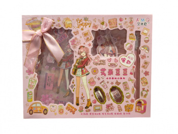 Наклейки арт. ZC-AMP-209 Набор стикеров для декора в кор.