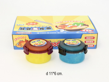 Лизун арт. FCJ-003 В ланч-боксе цвета микс с блестками (6 шт.) шоубокс_